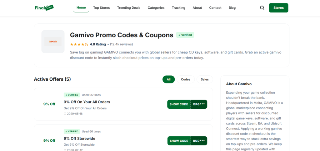 gamivo discount codes